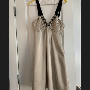 BCBG knee length taupe dress!